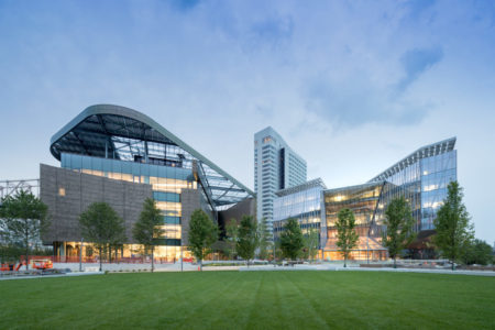 Facade of the Cornell Tech campus