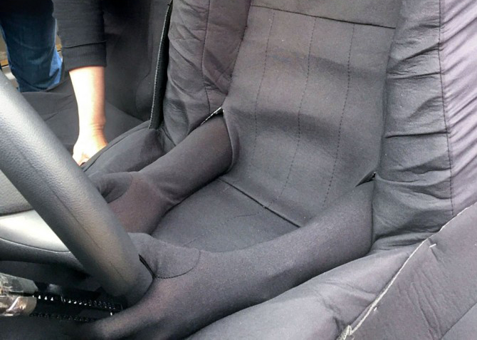 A “ghostdriver” car seat costume, developed to better assess pedestrians’ reactions to autonomous cars on the road.