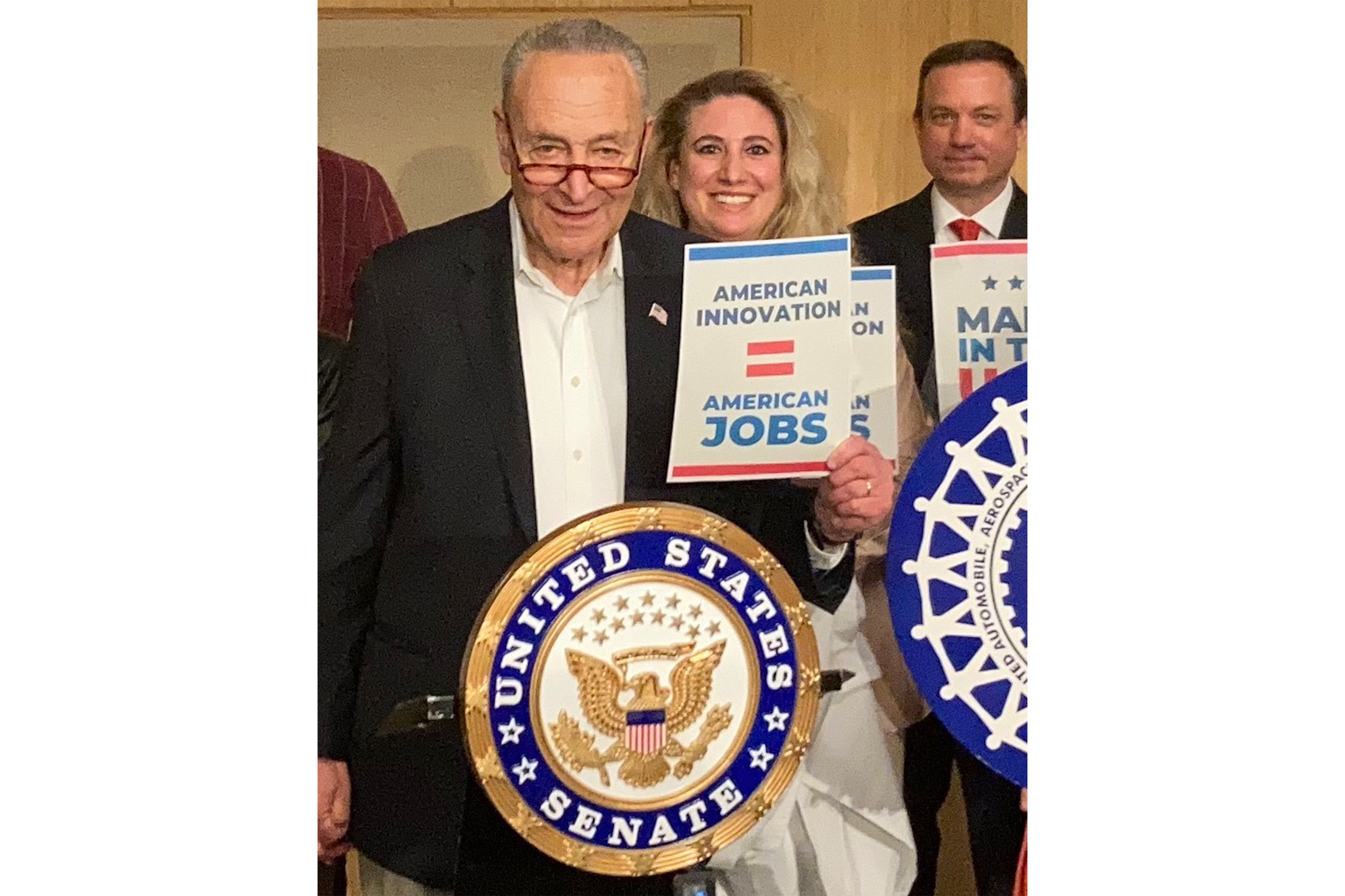 Dean Morrisett and Senator Schumer