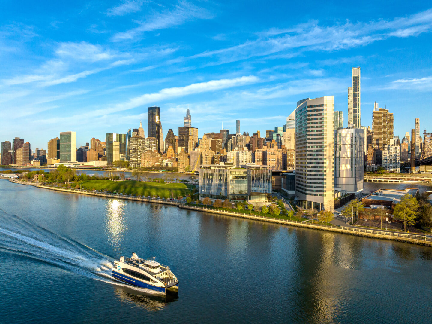 Students on Cornell Tech campus