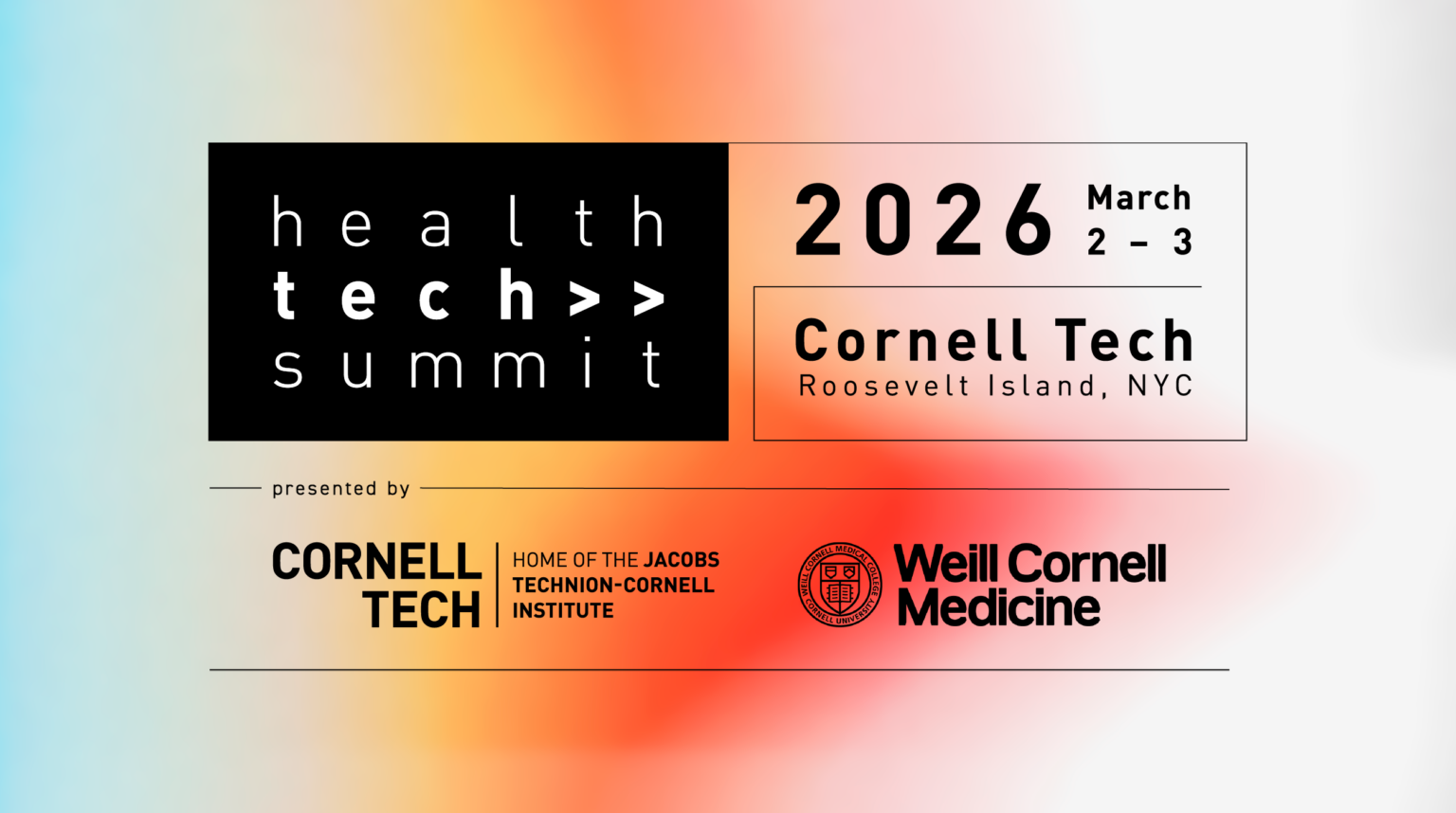 Health Tech Summit - Cornell Tech