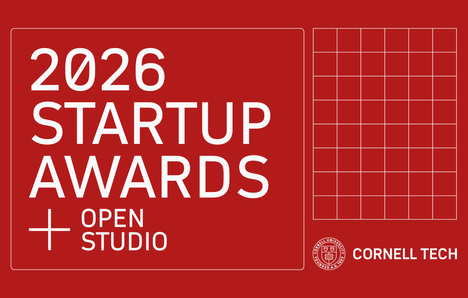 2026 Startup Awards + Open Studio - Cornell Tech